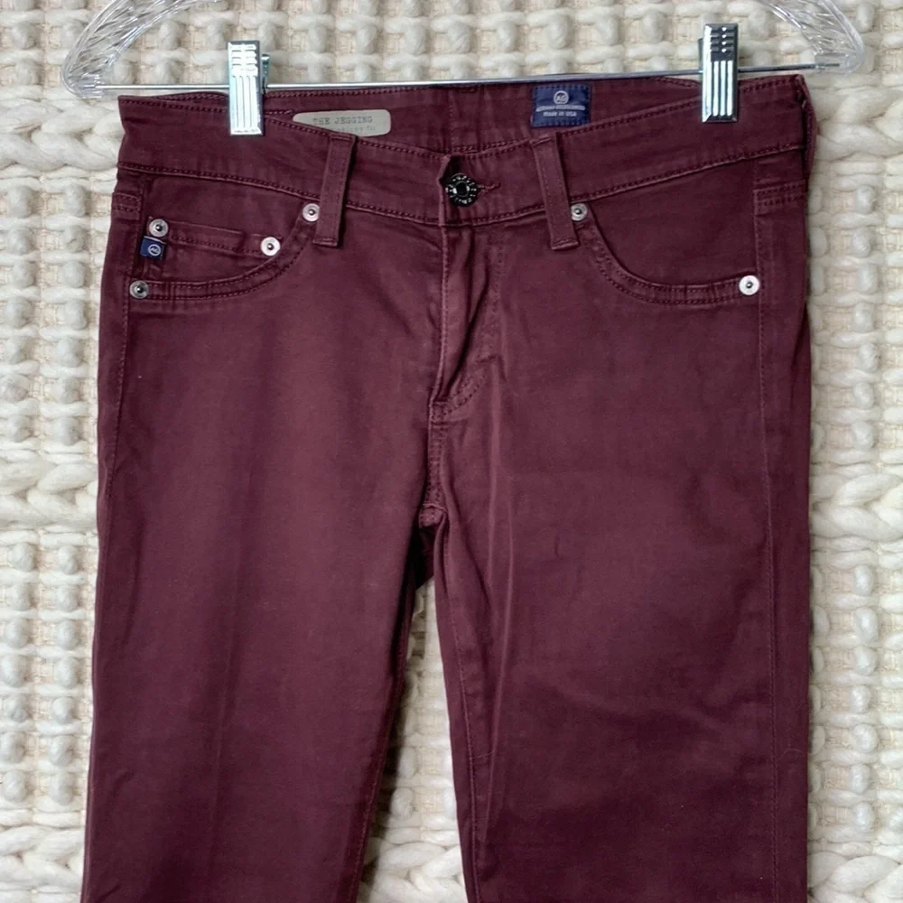 AG Adriano Goldschmied The Jegging Super Skinny Jeans in Wine